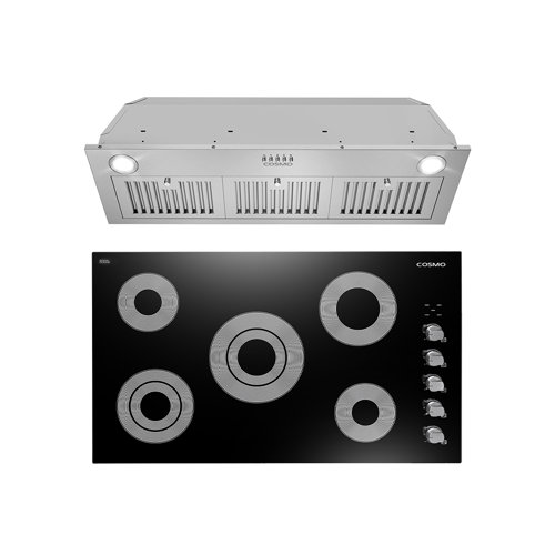 Cosmo 2 Piece Kitchen Package with 36" Electric Cooktop & 36" Insert